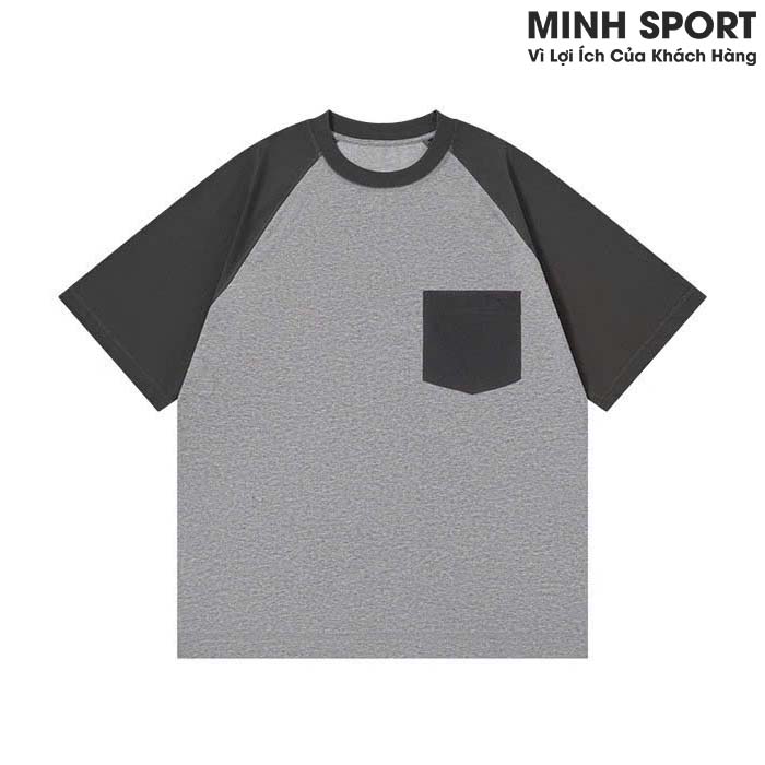 áo thun đồng phục lớp, áo nhóm cổ tròn tay raglan đẹp al66