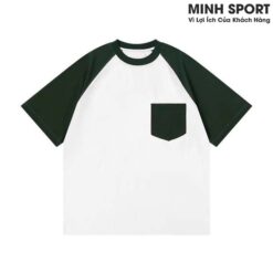 áo thun đồng phục lớp, áo nhóm cổ tròn tay raglan đẹp al66