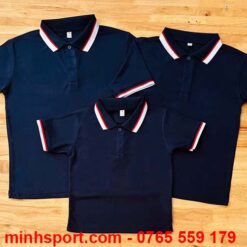 áo thun polo cá sấu mè màu xanh đen