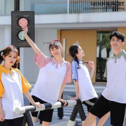 mẫu áo đồng phục lớp, áo nhóm raglan tay lỡ al64