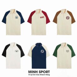mẫu áo thun đồng phục lớp, áo nhóm có cổ form rộng đẹp al62