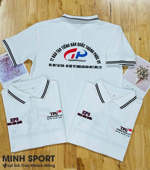 xưởng may áo thun vải cá sấu poly thái