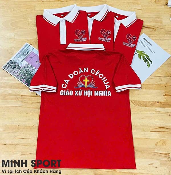 xưởng may áo thun vải cá sấu poly thái