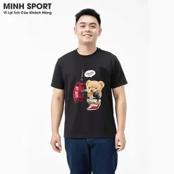 áo thun cổ tròn nam minh sport