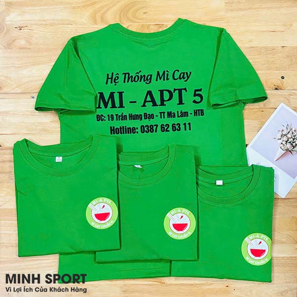 in logo lên áo thun theo yêu cầu