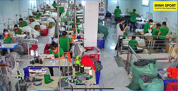 xưởng may quần áo đồng phục Hưng Phát