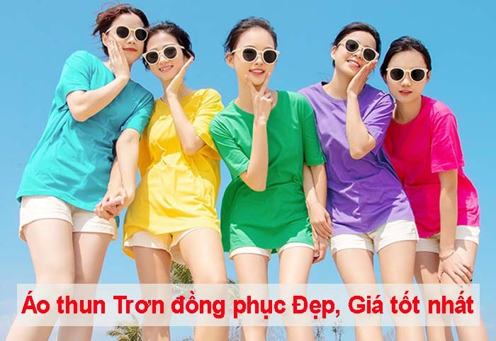 áo thun trơn đồng phục đẹp, giá tốt