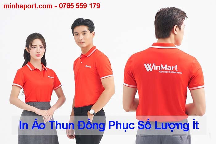 in áo thun đồng phục số lượng ít