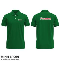 áo thun đồng phục sửa xe máy màu xanh két