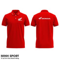 áo thun đồng phục sửa xe máy màu đỏ