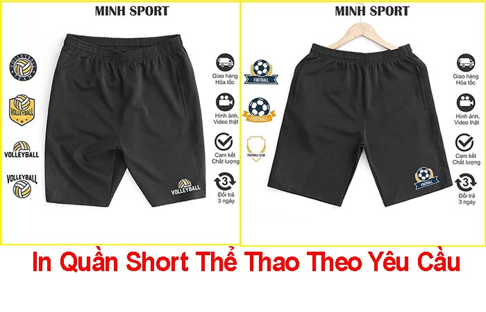 in quần short thể thao theo yêu cầu