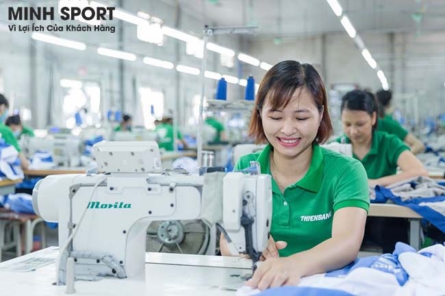 may áo thun đồng phục công nhân