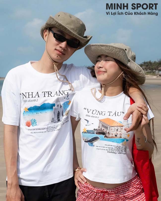 in áo thun du lịch vũng tàu nha trang theo yêu cầu