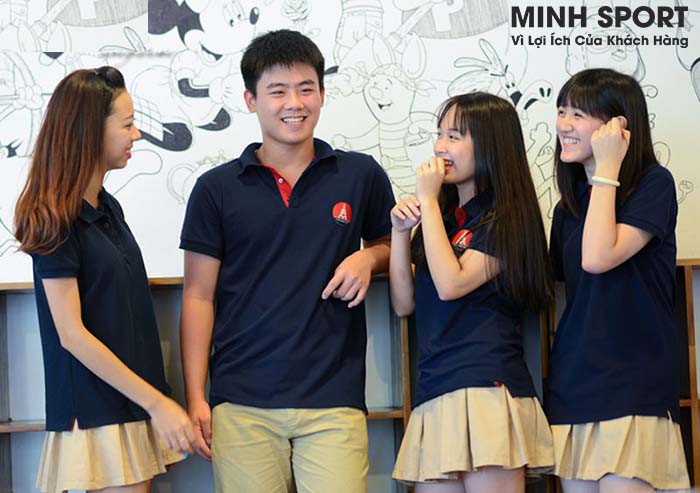may áo thun đồng phục học sinh cấp 2