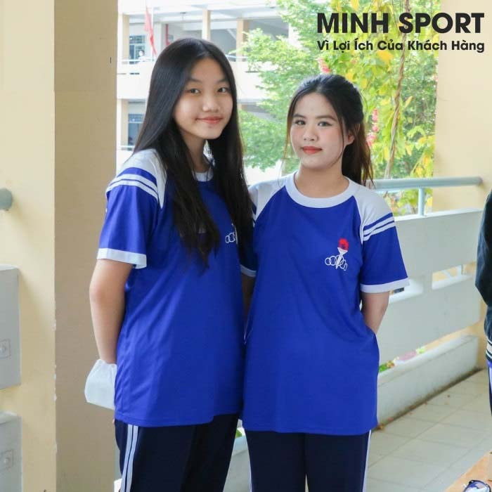 may áo thun đồng phục học sinh cấp 2