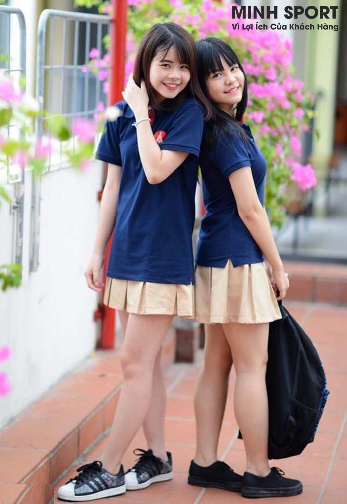 may áo thun đồng phục học sinh cấp 2