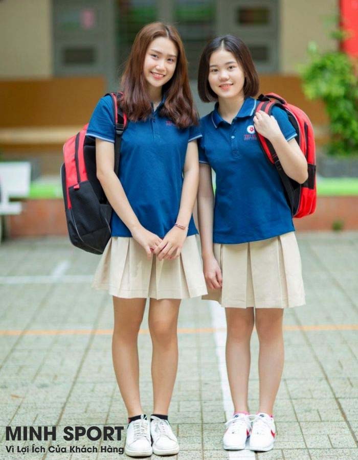 may áo thun đồng phục học sinh cấp 2