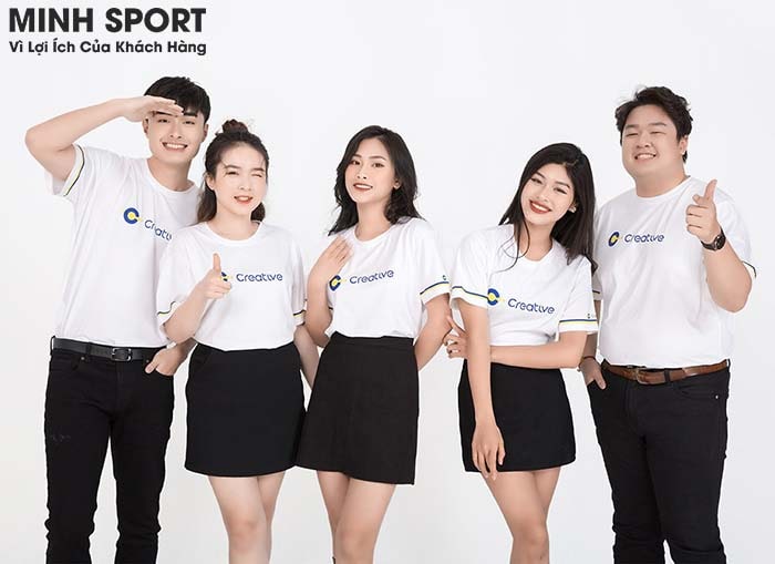 so sánh áo thun đồng phục cổ tròn và cổ bẻ