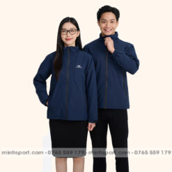 áo khoác gió đồng phục màu xanh đen