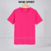 áo thun cotton 100% màu hồng sen