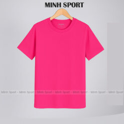 áo thun cotton 100% màu hồng sen