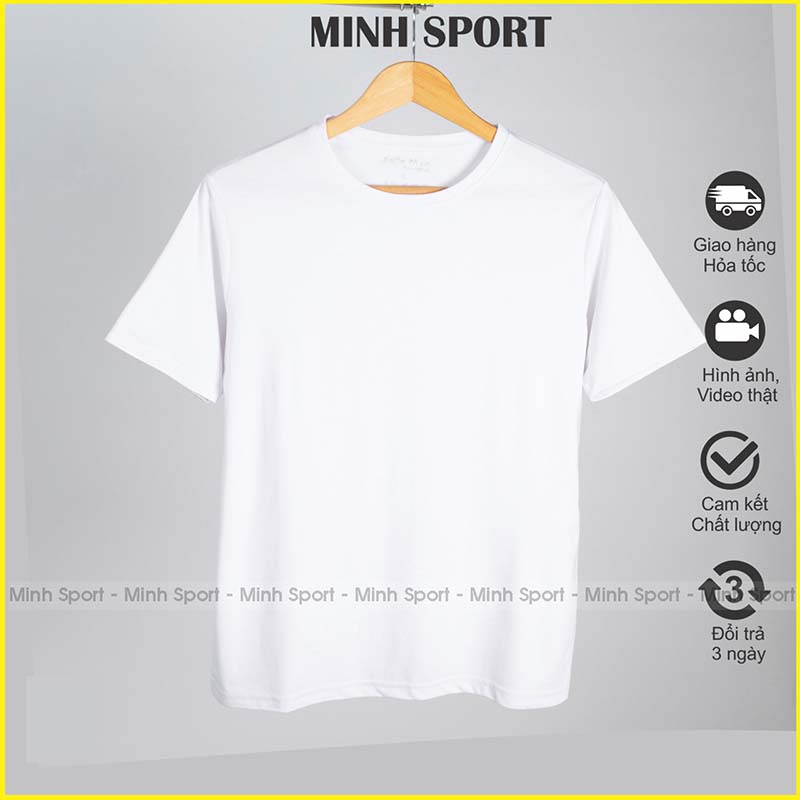áo thun cotton 100% màu trắng