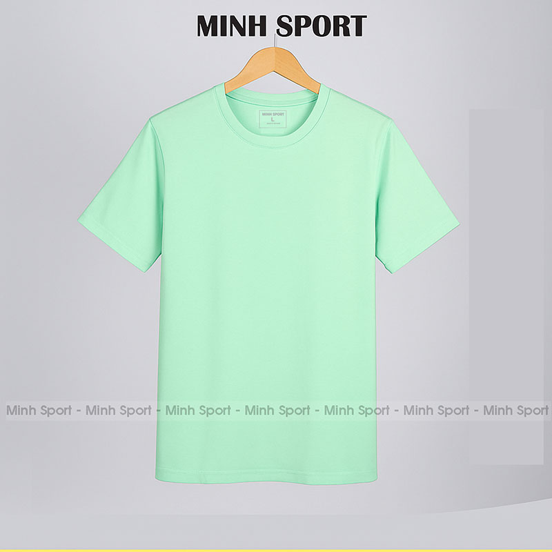 áo thun cotton 100% màu xanh ngọc