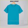 áo thun cotton 100% màu xanh ya