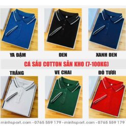 áo thun polo vải cá sấu cotton 100%
