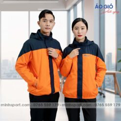 may áo khoác gió đồng phục