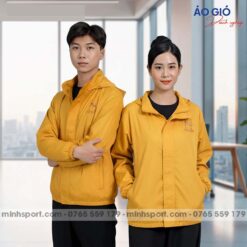 may áo khoác gió đồng phục