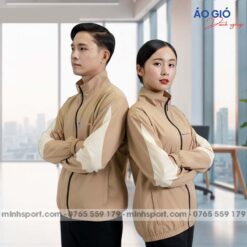 may áo khoác gió đồng phục