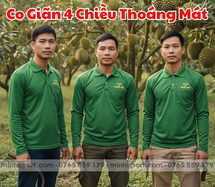 áo thun đồng phục dài tay