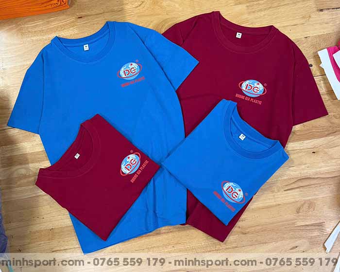 in áo thun đồng phục cotton 100%