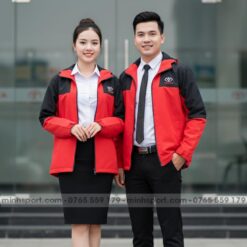 may áo khoác gió đồng phục