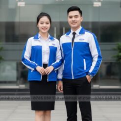 may áo khoác gió đồng phục