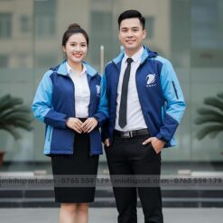 may áo khoác gió đồng phục
