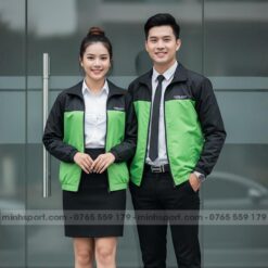 may áo khoác gió đồng phục