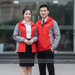 may áo khoác gió đồng phục