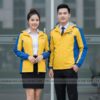 may áo khoác gió đồng phục
