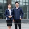 may áo khoác gió đồng phục