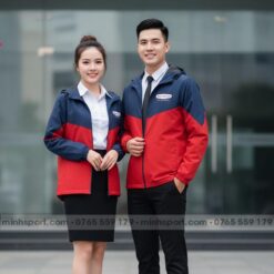 may áo khoác gió đồng phục