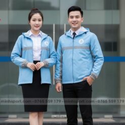may áo khoác gió đồng phục