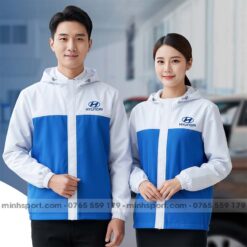 may áo khoác gió đồng phục