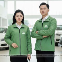 may áo khoác gió đồng phục