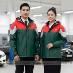 may áo khoác gió đồng phục