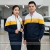 may áo khoác gió đồng phục