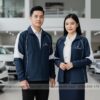 may áo khoác gió đồng phục