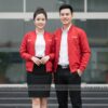 may áo khoác gió đồng phục