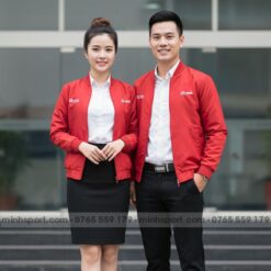 may áo khoác gió đồng phục
